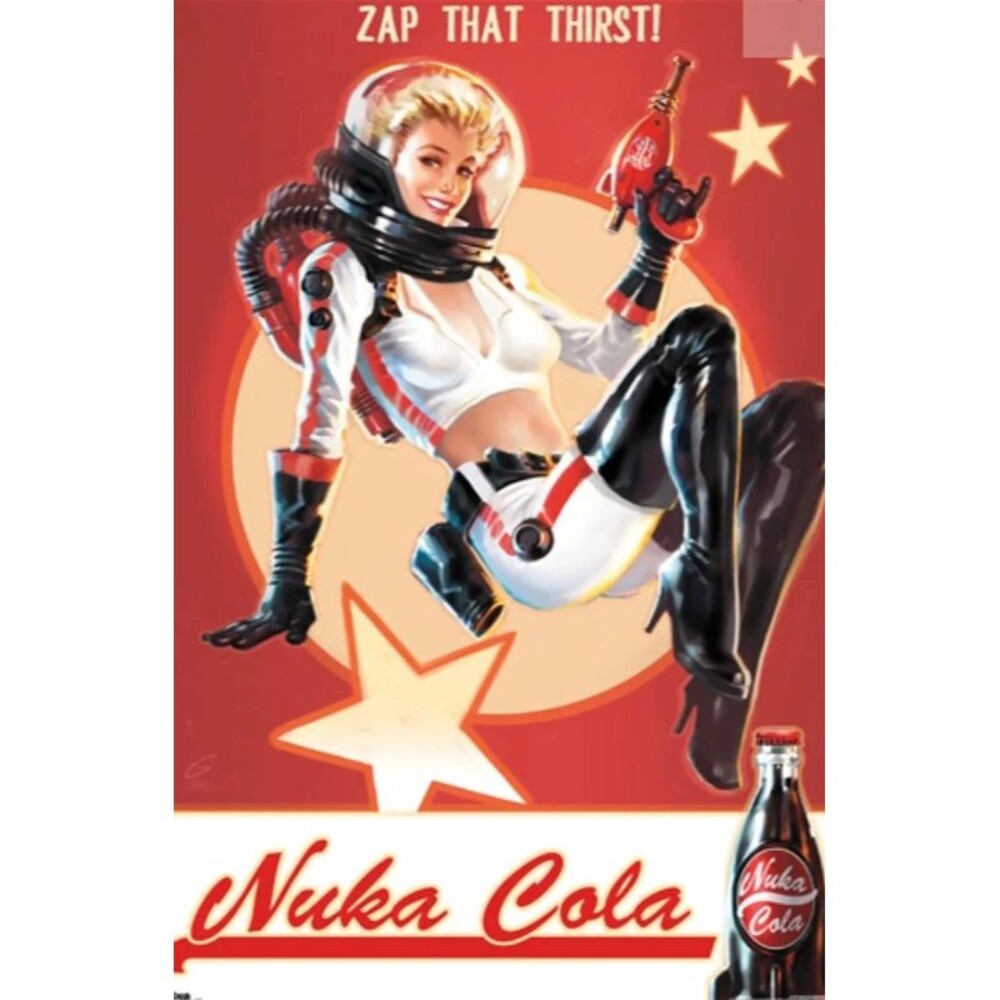 nuka cola movie poster fallout 4 22.375 x 34